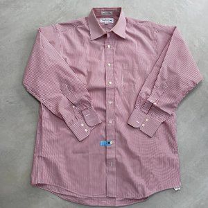 The Burberry Shirt Men's Button Down Red Striped